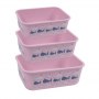 Stoneline | Awave Set of storage box | 21940 | Storage box | Capacity L | 3 pc(s) | Dishwasher proof | Rose - 3